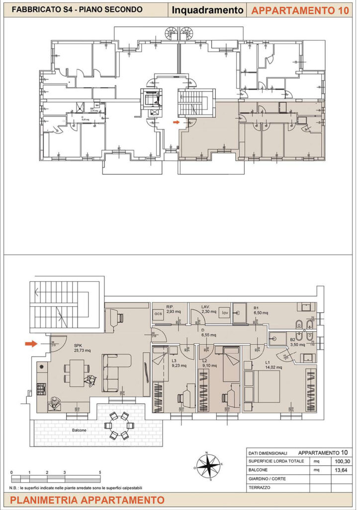 residenze marconi falconara marittima - planimetria appartamento 10