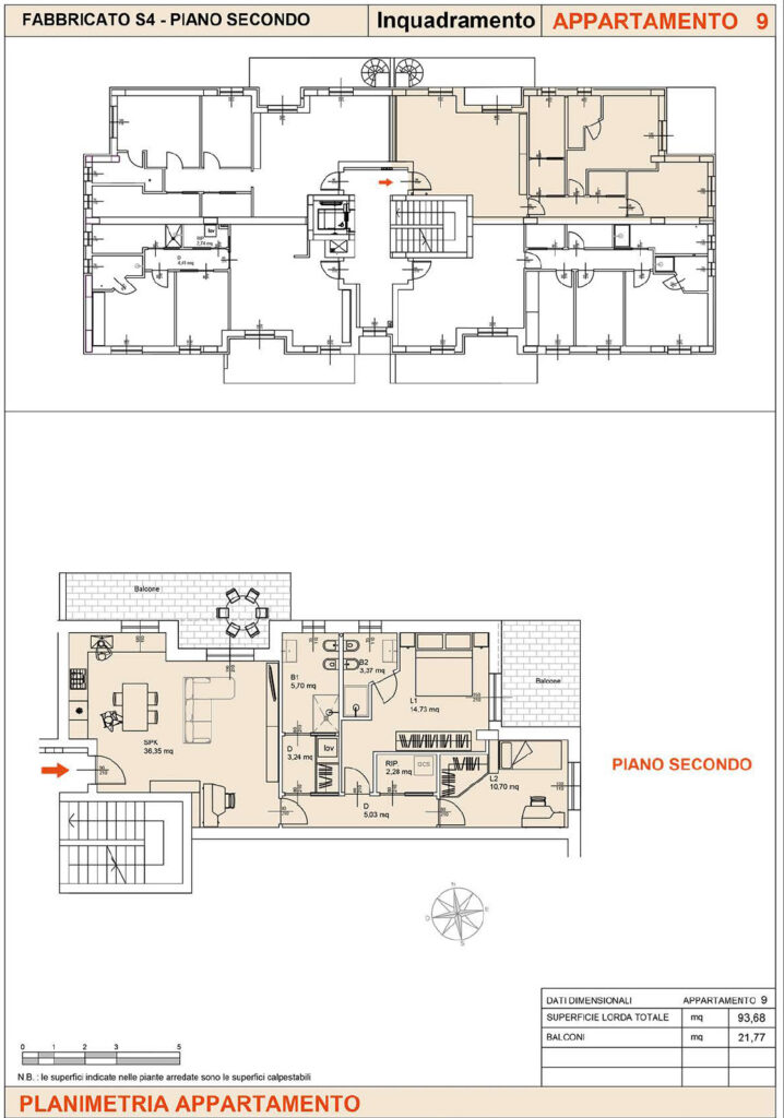 residenze marconi falconara marittima - planimetria appartamento 09