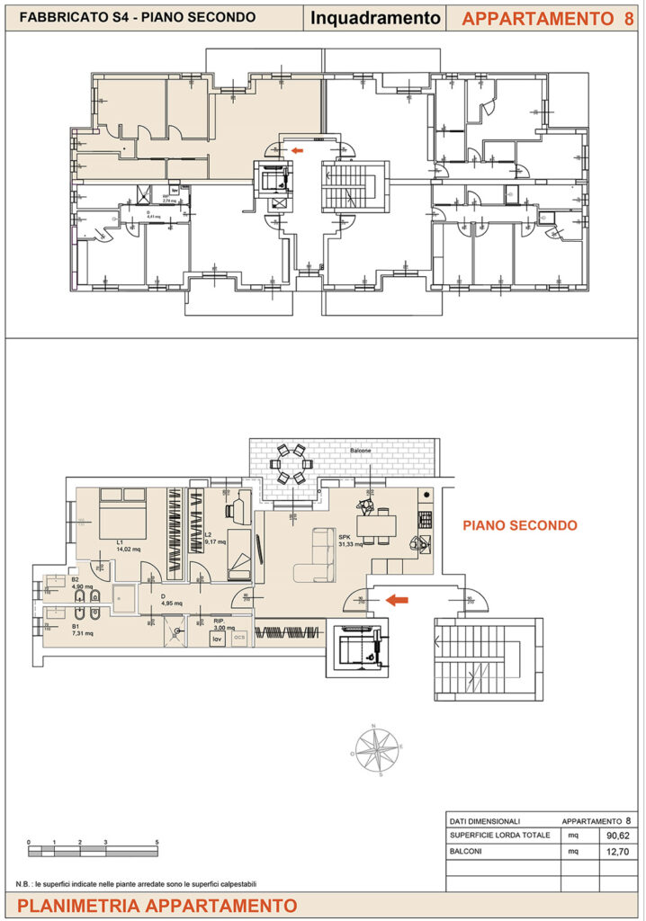 residenze marconi falconara marittima - planimetria appartamento 08