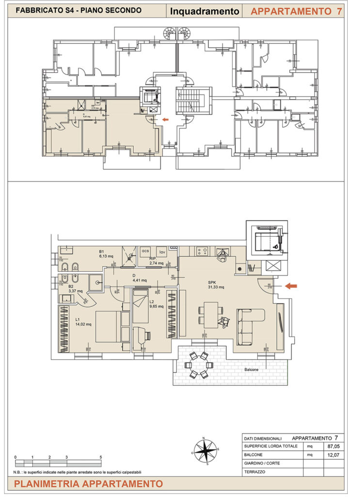 residenze marconi falconara marittima - planimetria appartamento 07